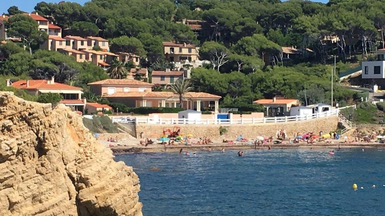 T2 Rez De Jardin 300M Plage De Beaucours Sanary Sur Mer Esterno foto