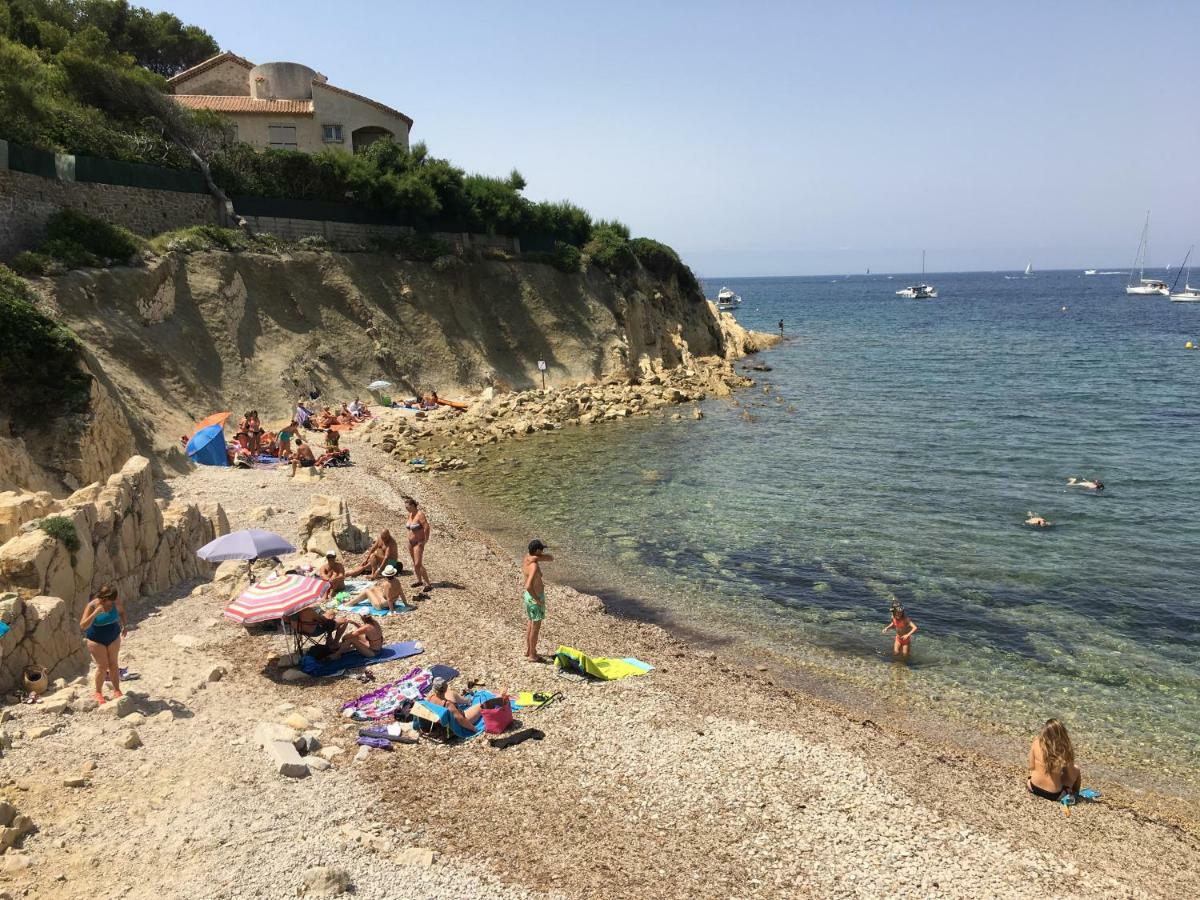 T2 Rez De Jardin 300M Plage De Beaucours Sanary Sur Mer Esterno foto