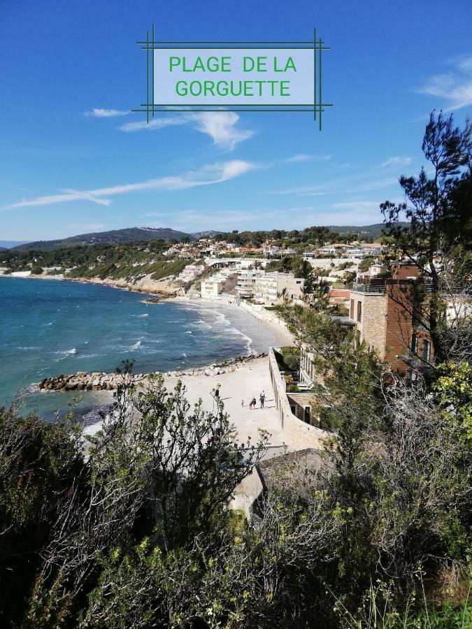 T2 Rez De Jardin 300M Plage De Beaucours Sanary Sur Mer Esterno foto